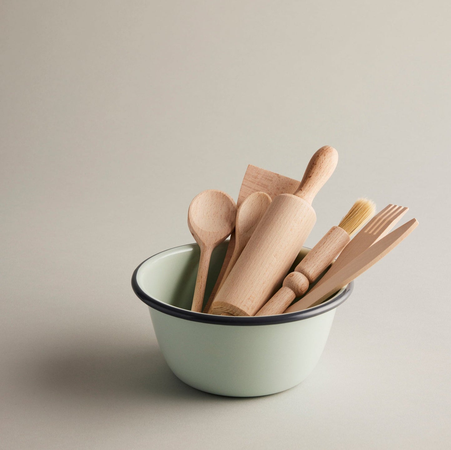 Utensil Set - 7 wooden pieces