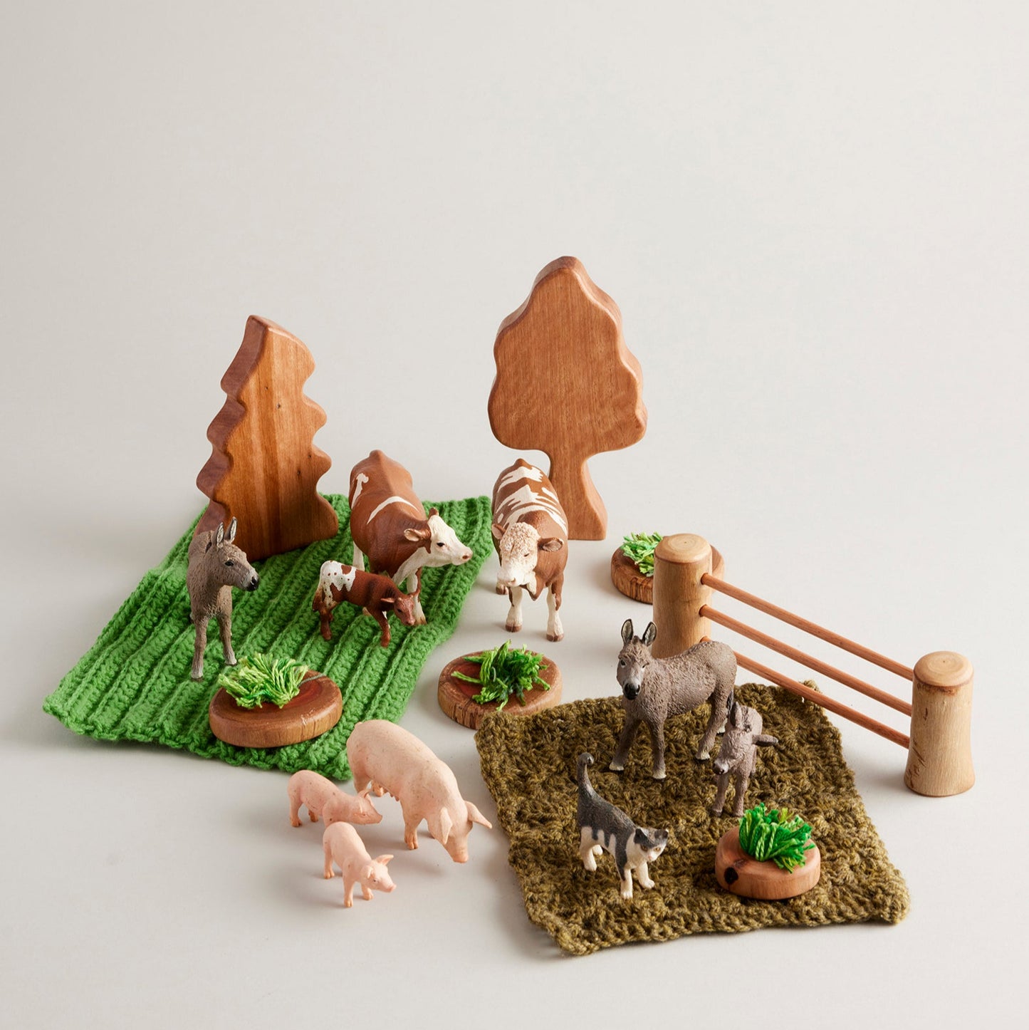 Grass and Water Sets - Crochet/Knitted