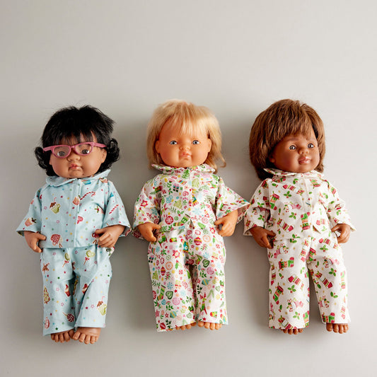 Christmas Pyjamas - 38cm Doll