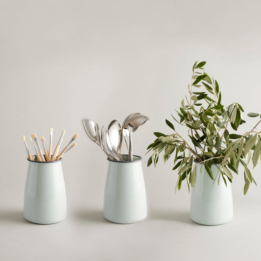 Vase/Utensil Holder - Enamelware