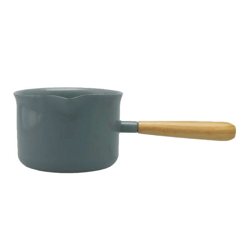 Enamelware Saucepan (wooden handle)