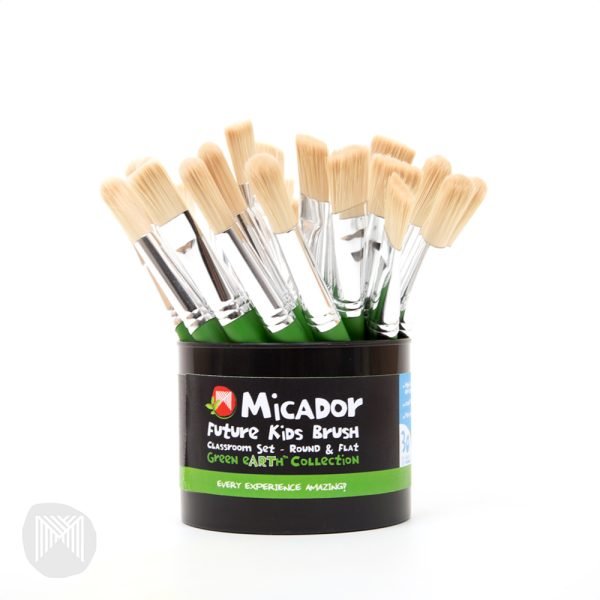 Vegan Paint Brushes – Future Kids Brush Set (Short Handle)