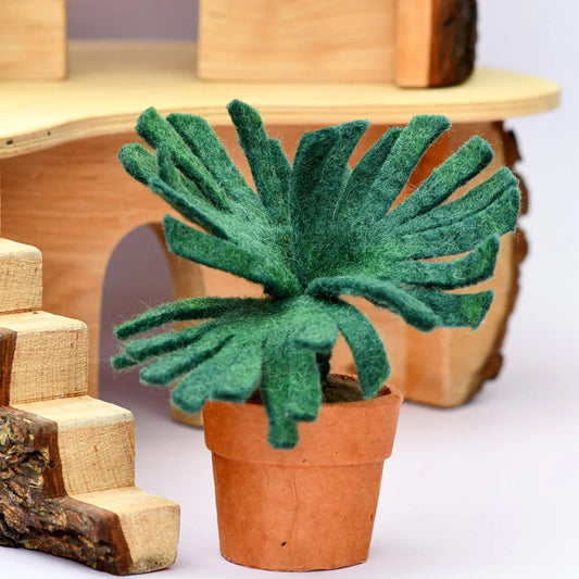 Felt Chalk Sticks Succulent Plant with Lokta Paper Pot
