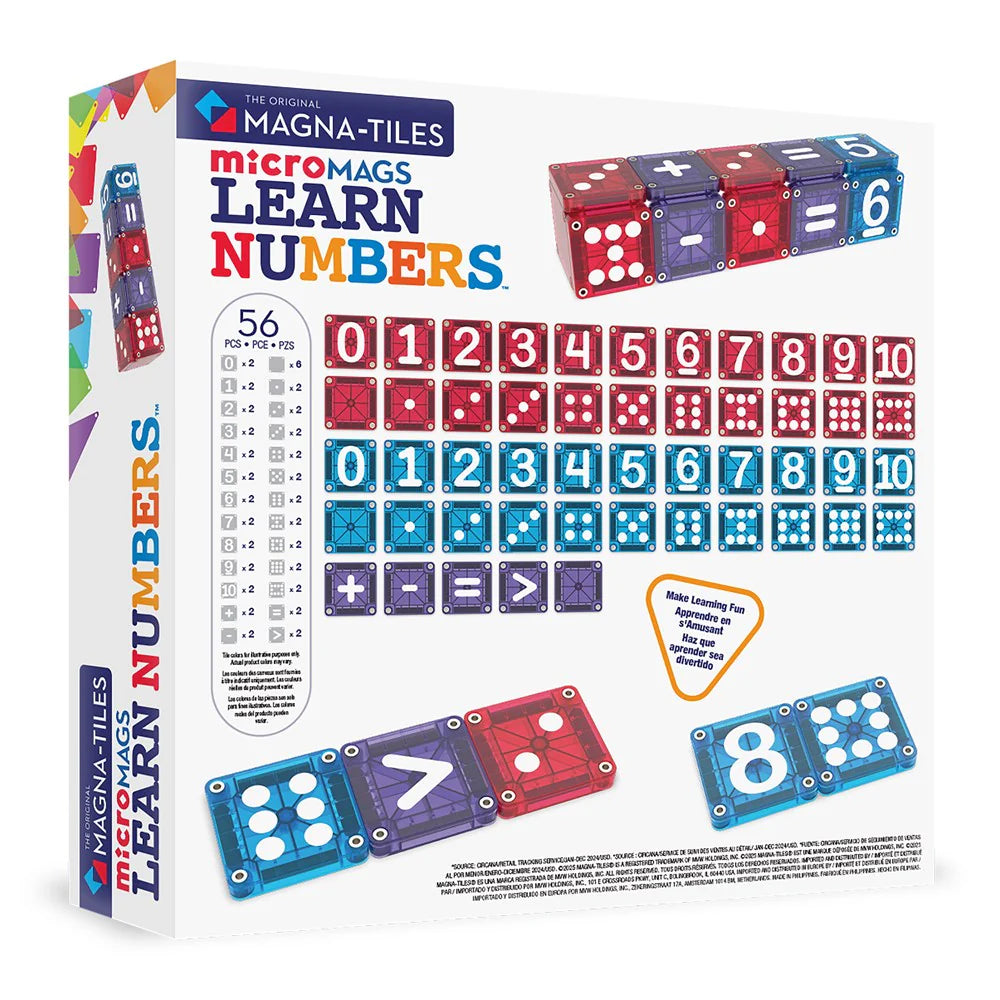 Learn Numbers - MAGNA-TILES - MicroMAGS - coming soon