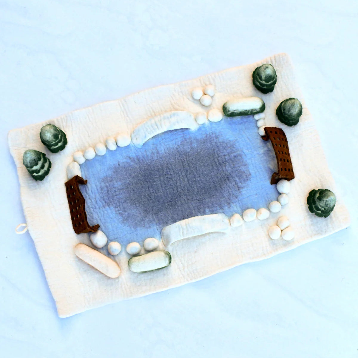 Felt Snow Ice Rink Play Mat Playscape