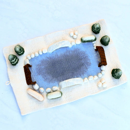Felt Snow Ice Rink Play Mat Playscape