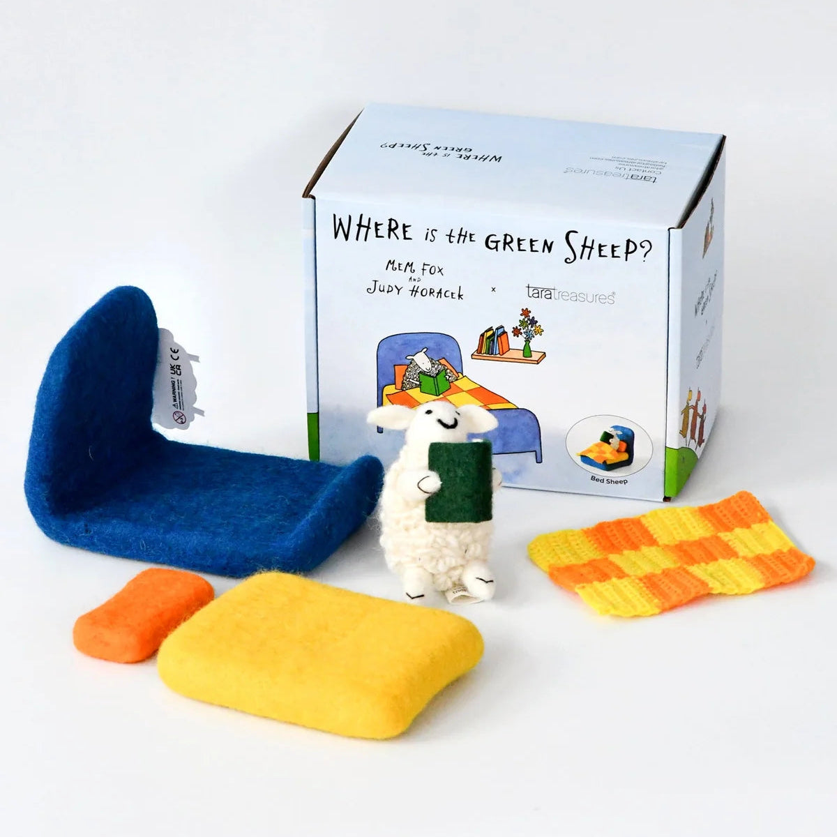 Where Is The Green Sheep? Bed Sheep Play Set