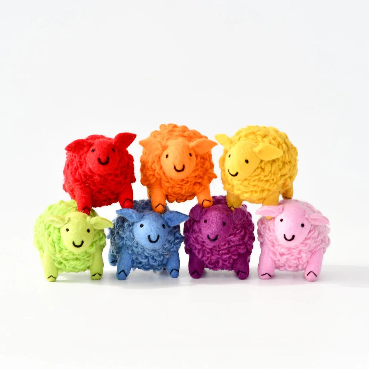 Where Is The Green Sheep? 7 Colourful Sheep Play Set