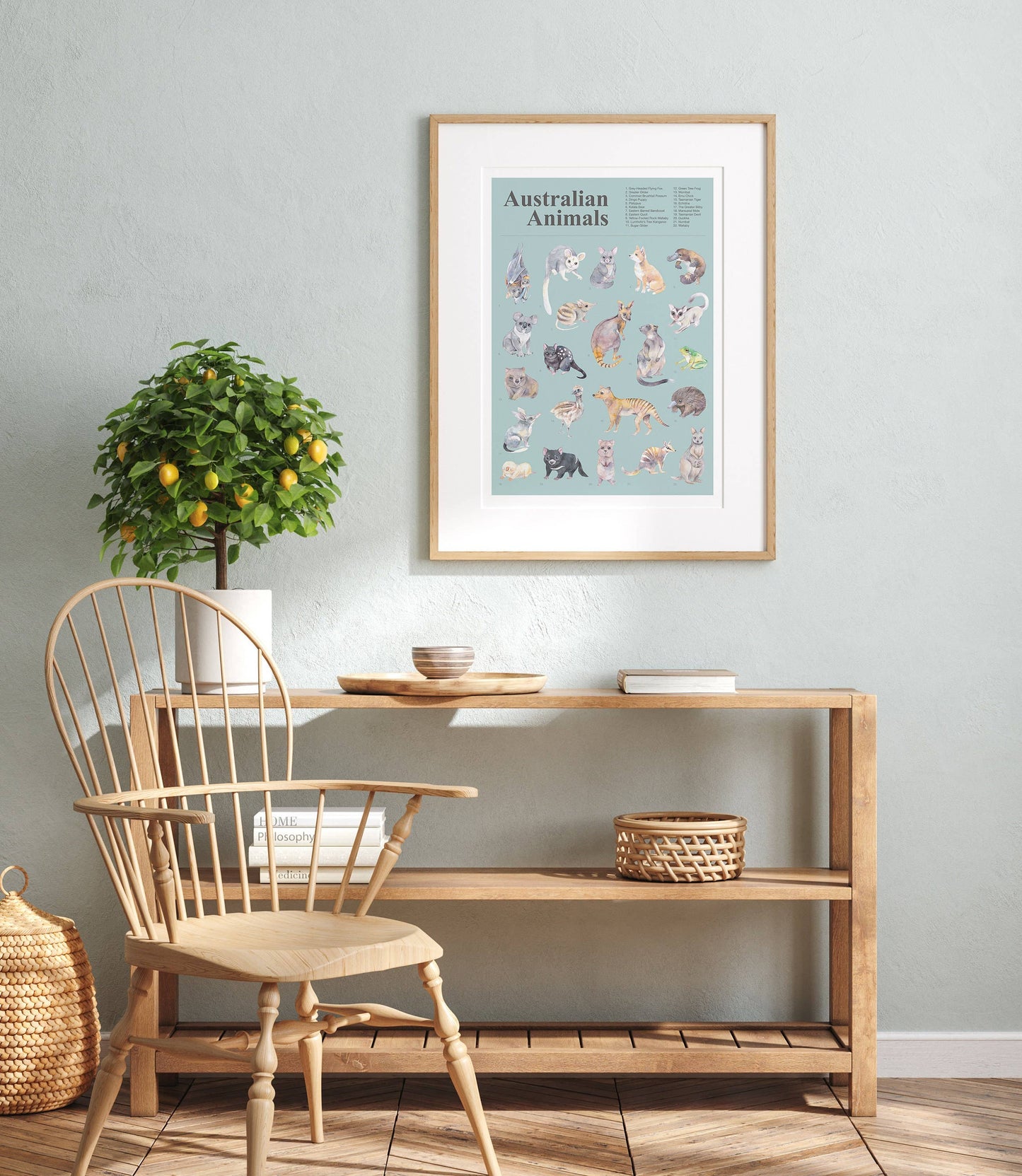 Australian Animals A2 Art Poster