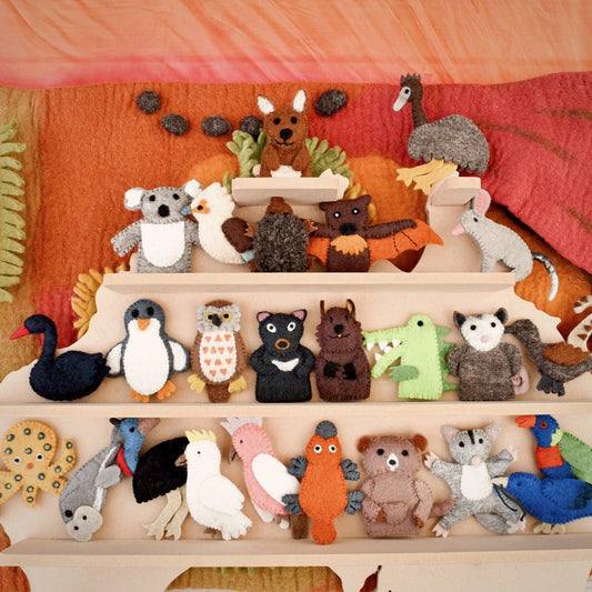 Finger Puppets - Box of 25 Australiana (preorder)