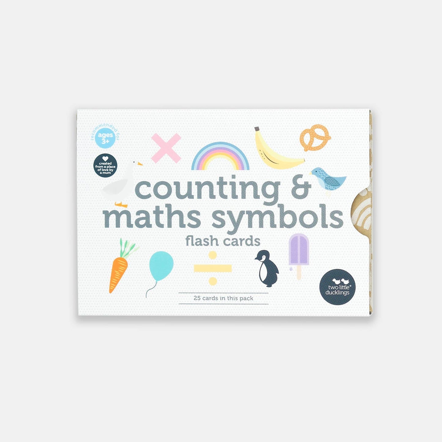 Counting and Math Symbols Flash Cards