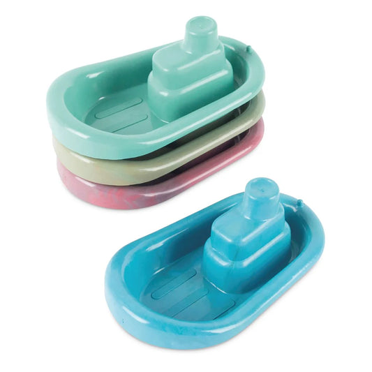 Blue Marine Toy Boat Set (Plastic made from fishing waste)