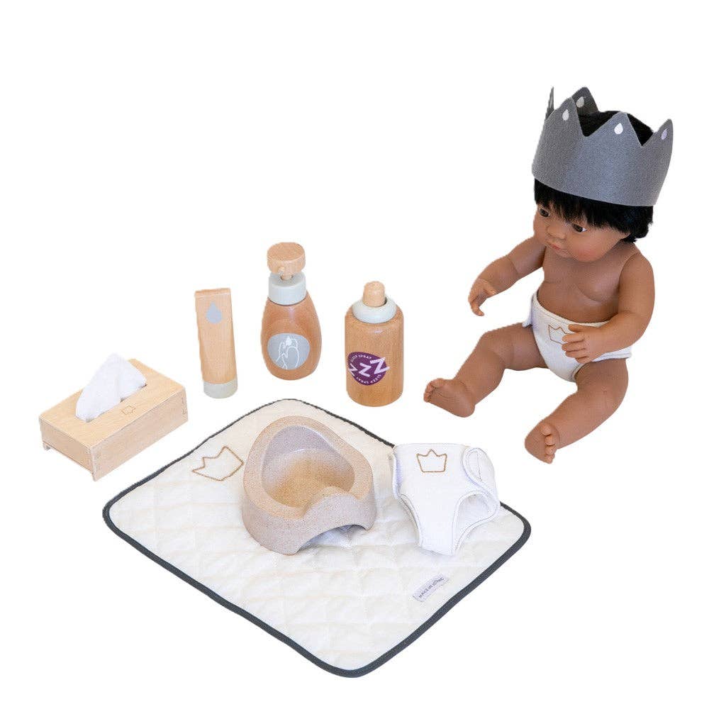 WOODEN TOY - DOLL NURTURING KIT