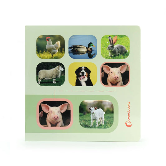 Seek & Find: Farm Animals - Wordless photo book NWB121