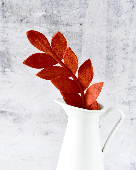 Felt Ash Leaf - Fairtrade made