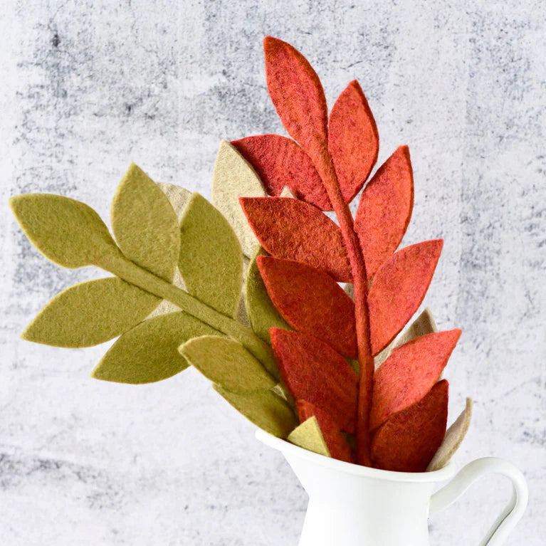 Felt Ash Leaf - Reddish Brown