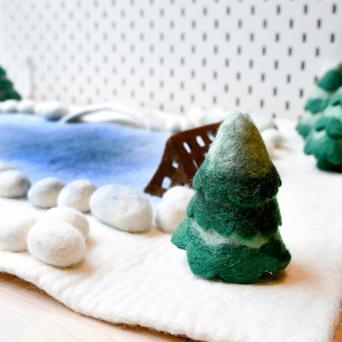 Felt Snow Ice Rink Play Mat Playscape