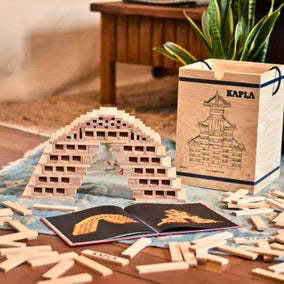 Kapla Building Planks and Art Book - 280 set in deluxe wooden box