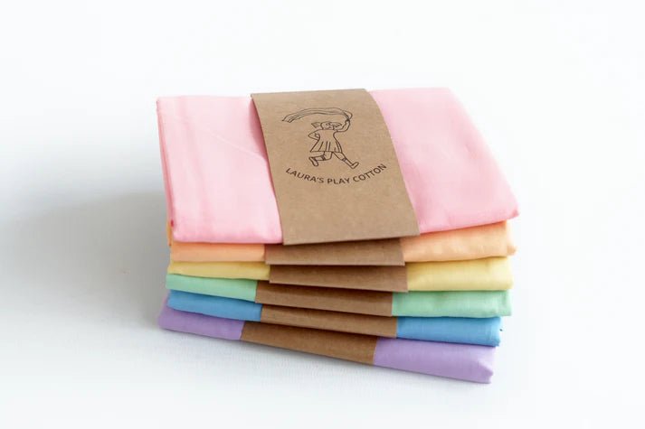 Play Cottons - set of six rainbow