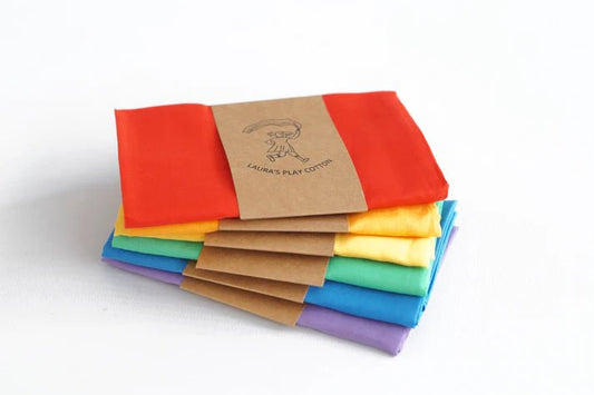 Play Cottons - set of six rainbow