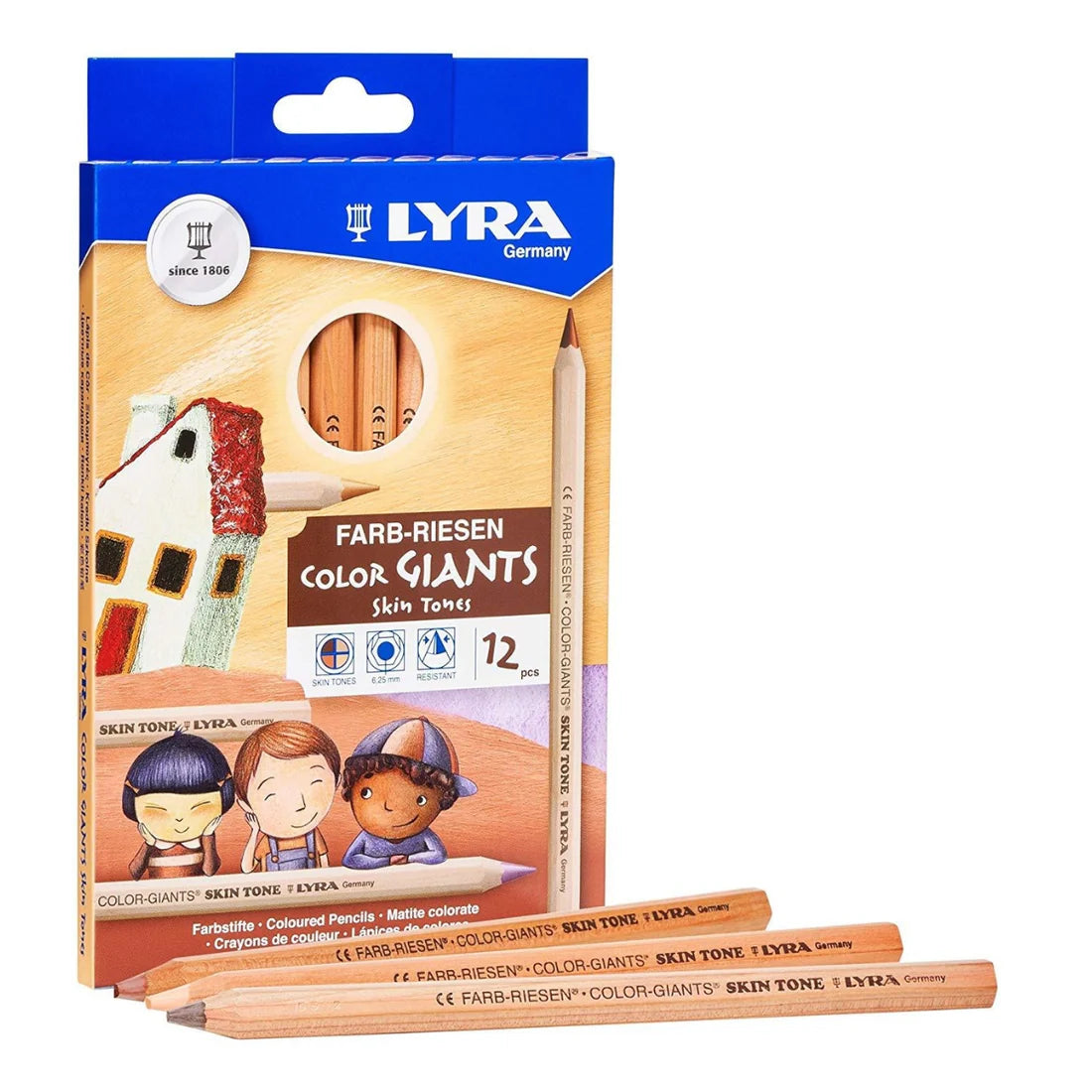 LYRA Colour Giants Skin Tones Pencil Set 12