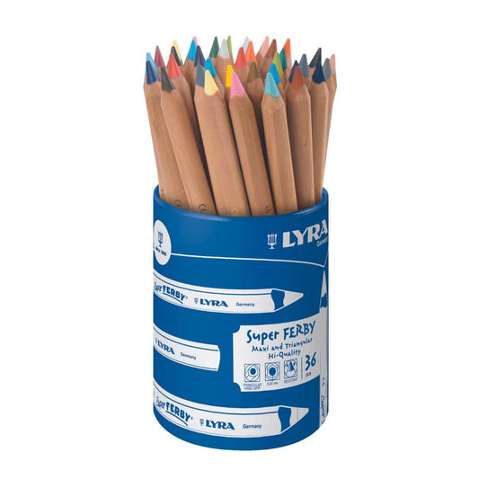 LYRA Super Ferby Mixed - Tub of 36 Pencils