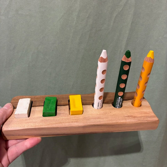 Crayon and 3 in 1 pencil holder