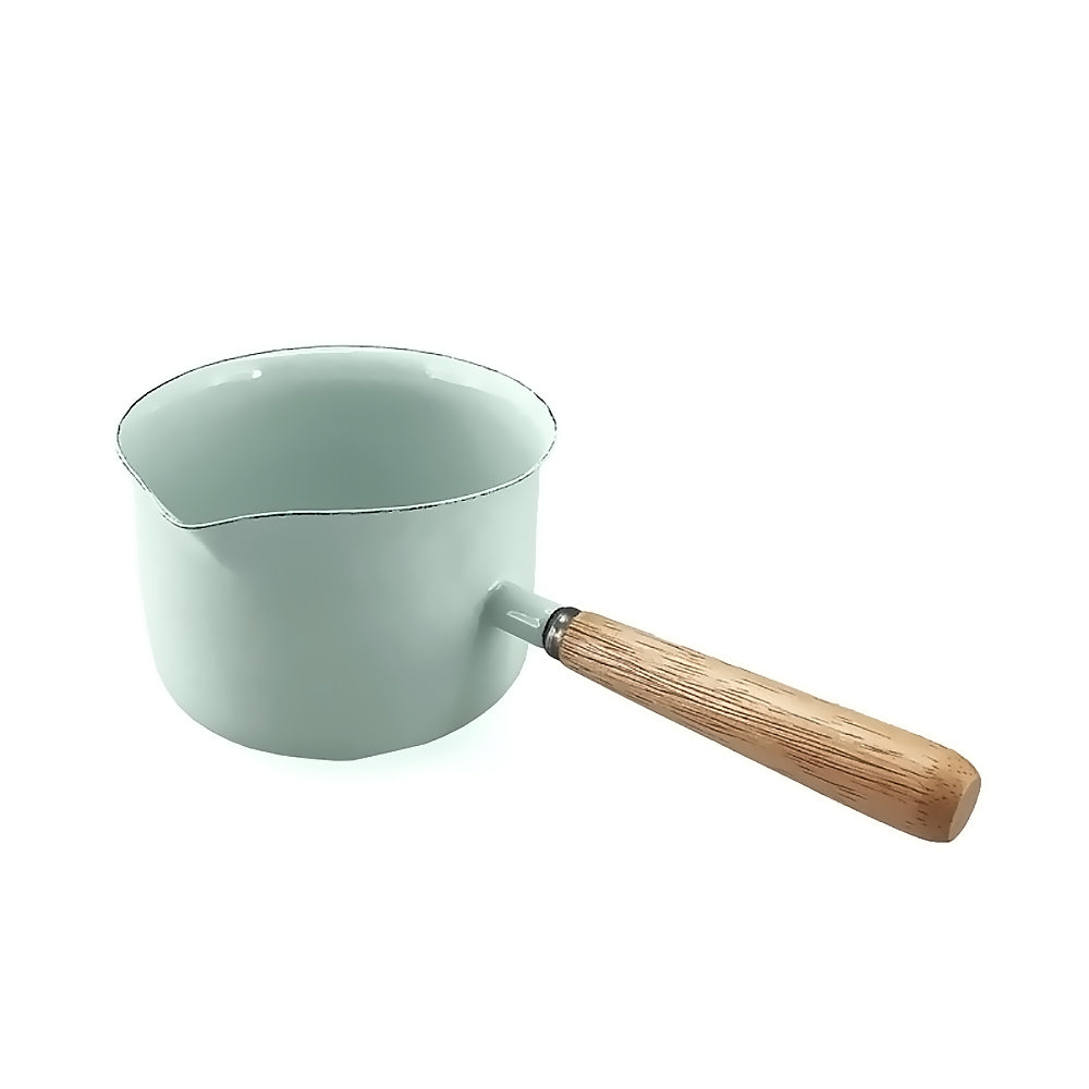 Enamelware Saucepan (wooden handle)